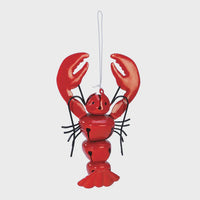 LOBSTER JINGLE BELL ORNAMENT
