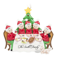 CHRISTMAS DINNER FAMILY ORNAMENT - 5