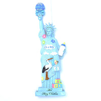 7" LADY LIBERTY BABY BOY ORNAMENT