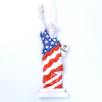 7" LADY LIBERTY USA FLAG ORNAMENT