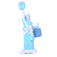 7" LADY LIBERTY BLUE GIFT ORNAMENT