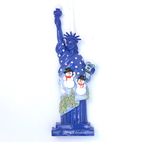 7" LADY LIBERTY SNOWMAN ORNAMENT