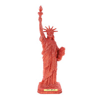 9" RED GLITTER LADY LIBERTY STATUE