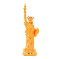 9" TANGERINE LADY LIBERTY STATUE
