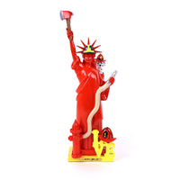 12" FIREFIGHTER LADY LIBERTY STATUE