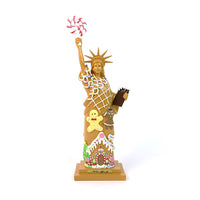 12" GINGERBREAD LADY LIBERTY STATUE