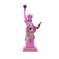 12" WINE LOVER LADY LIBERTY STATUE