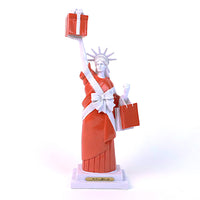 9" RED GIFT GIVER LADY LIBERTY STATUE
