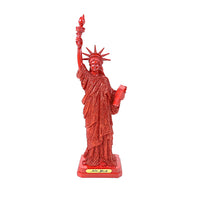 12" ORANGE GLITTER LADY LIBERTY STATUE