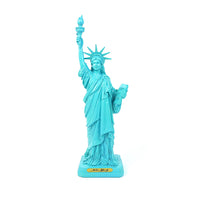 12" AQUAMARINE LADY LIBERTY STATUE