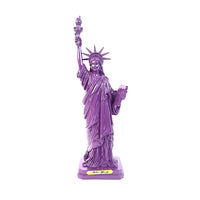 12" LAVENDER LADY LIBERTY STATUE