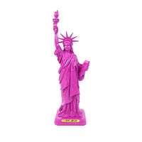 12" MAGENTA LADY LIBERTY STATUE