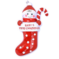 RED SNOWBABY STOCKING ORNAMENT