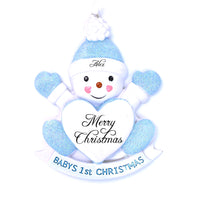 BLUE SNOWBABY ORNAMENT
