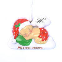 RED SLEEPING IN THE CLOUDS ORNAMENT