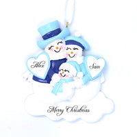 BLUE SNOWPARENTS ORNAMENT