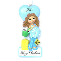 BLUE MOMMY TO BE ORNAMENT