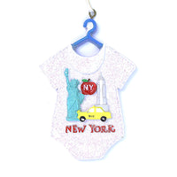 WHITE BABY ONESIE ORNAMENT