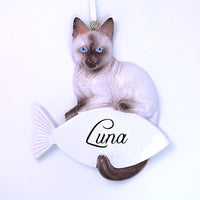 SIAMESE CAT ORNAMENT