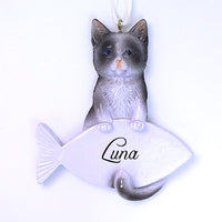 TUXEDO CAT ORNAMENT