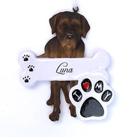 BROWN LABRADOR ORNAMENT