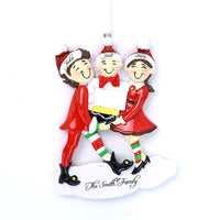 ELF FAMILY GIFT BOX ORNAMENT - 3