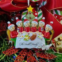 CHRISTMAS DINNER FAMILY ORNAMENT - 6