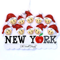 NY HEAD FAMILY ORNAMENT- 10