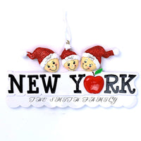 NY HEAD FAMILY ORNAMENT - 3
