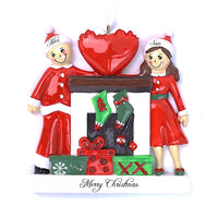 FIREPLACE BUDDIES COUPLE ORNAMENT