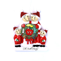 NY WREATH FAMILY ORNAMENT - 4