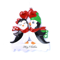 KISSING PENGUIN COUPLE ORNAMENT