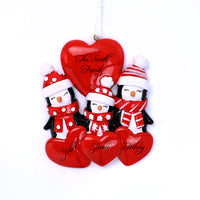 PENGUIN LOVE FAMILY ORNAMENT - 3