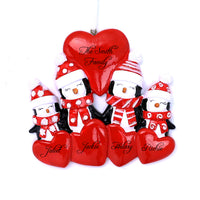 PENGUIN LOVE FAMILY ORNAMENT - 4