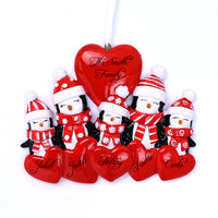 PENGUIN LOVE FAMILY ORNAMENT - 5