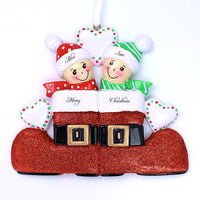 SANTA'S BOOTS COUPLE ORNAMENT
