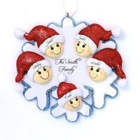 SNOWFLAKE FAMILY ORNAMENT - 5