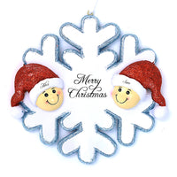 SNOWFLAKE COUPLE ORNAMENT