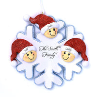 SNOWFLAKE FAMILY ORNAMENT - 3