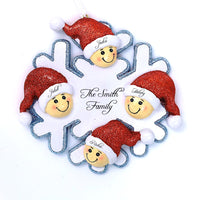 SNOWFLAKE  FAMILY ORNAMENT - 4