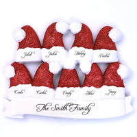 SANTA HAT FAMILY TABLETOP- 9