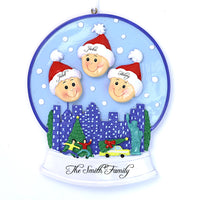 SNOWGLOBE FAMILY ORNAMENT - 3