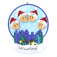 SNOWGLOBE FAMILY ORNAMENT - 4