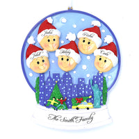 SNOWGLOBE FAMILY ORNAMENT - 5