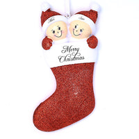 STOCKING COUPLE ORNAMENT