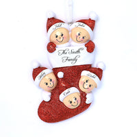 STOCKING FAMILY ORNAMENT - 5