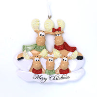 SWEET MOOSE FAMILY ORNAMENT - 5