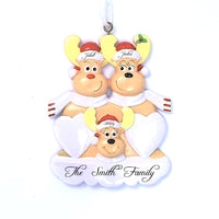 SWEET REINDEER FAMILY ORNAMENT- 3