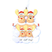 SWEET REINDEER FAMILY ORNAMENT - 4