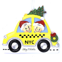 NYC TAXI COUPLE ORNAMENT